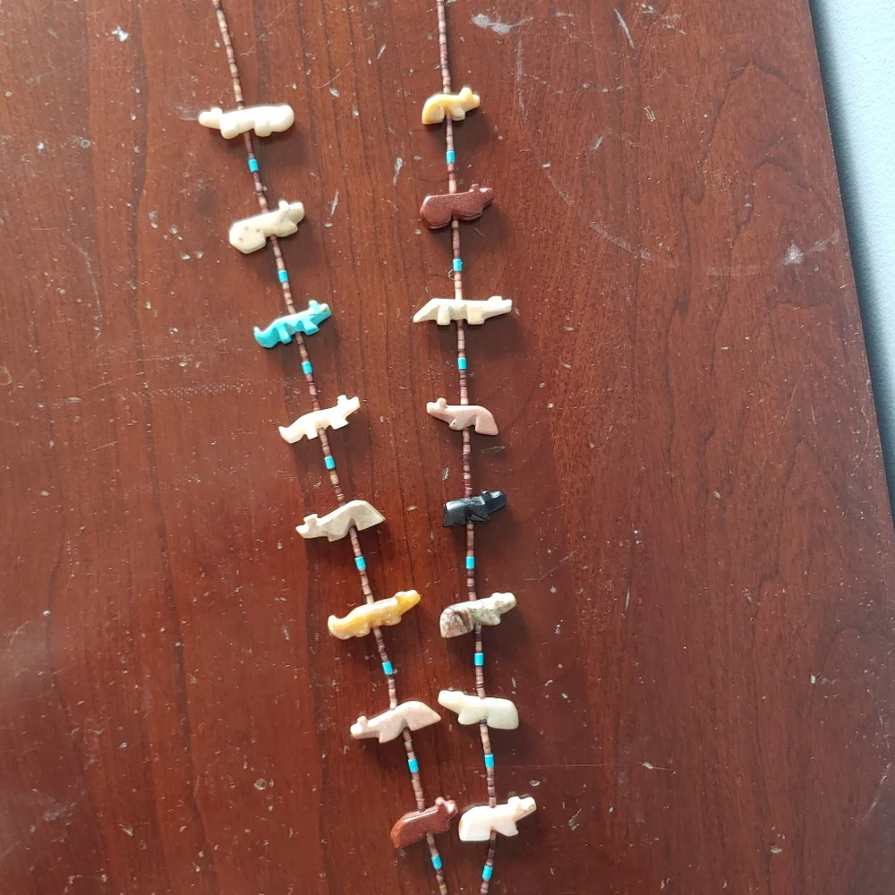 Vintage native america thunderbird fetish necklace - Picture 2 of 6